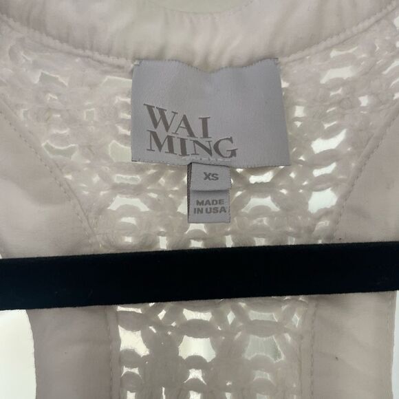 Wai Ming Cotton Crochet Racerback tank - Picture 5 of 5